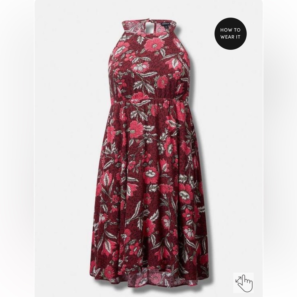 Torrid Floral High Low Dress